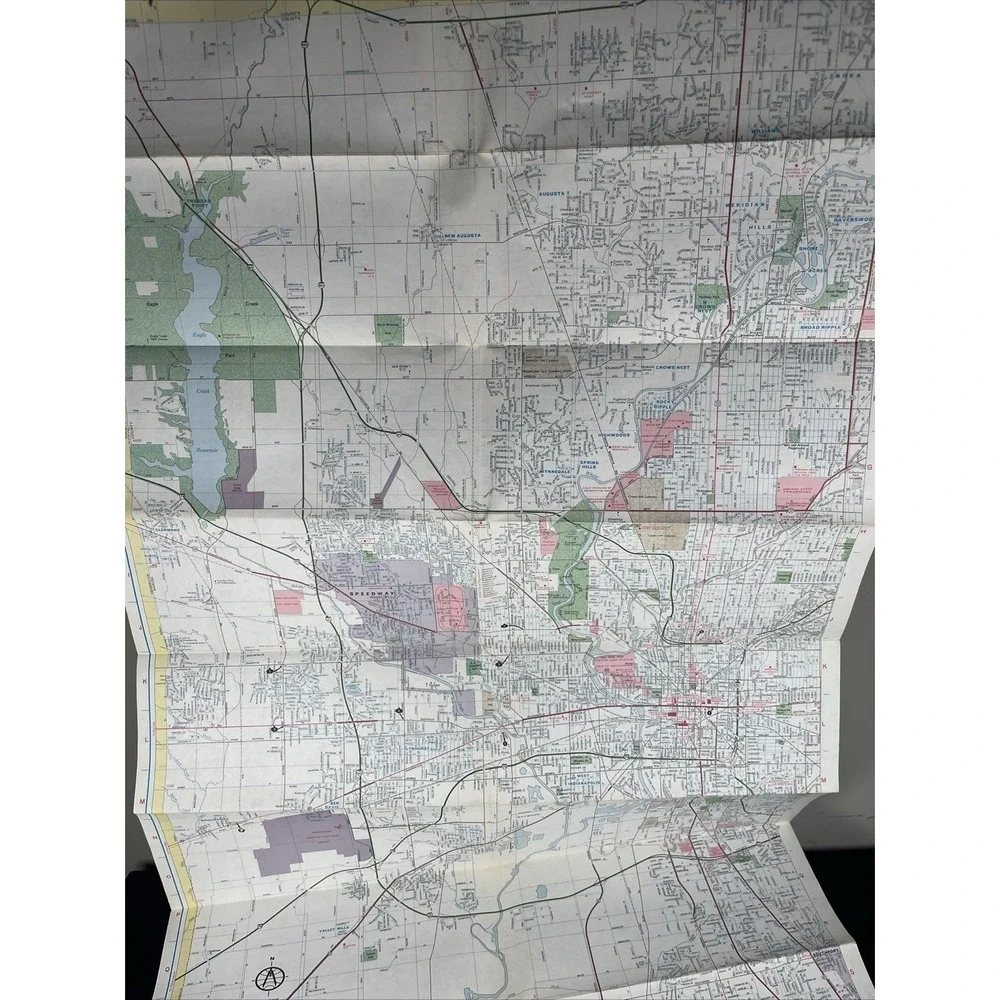 Standard Oil Division Of Amoco Oil Company Indianapolis Guide‎ Map